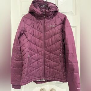 Columbia Women's Hooded Insulated Jacket - Plum